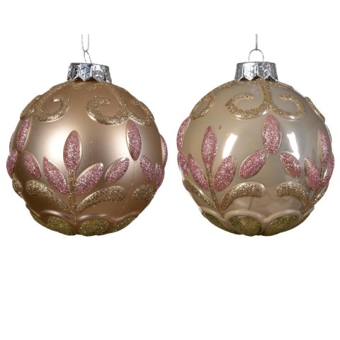 SFERA D10 CON FIORI LUCIDA PEA